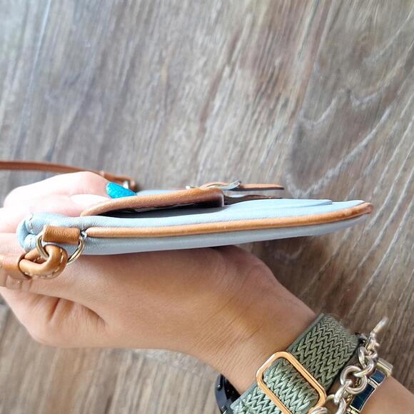 Y2k Coach Blue And Brown Mini Purse - Picture 3 of 8